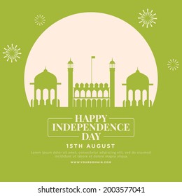 Happy independence day banner design template.