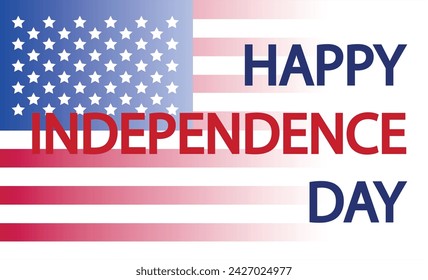 Happy Independence Day Banner USA, 4th of July, flag of USA