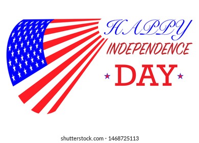 Happy Independence Day Banner Vector illustration