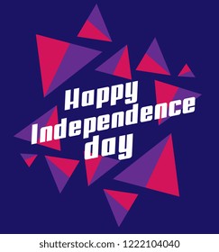 happy independence day, beautiful greeting card background or banner with night party theme. design illustration