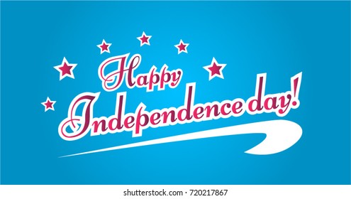 Happy Independence day, Beautiful greeting card poster