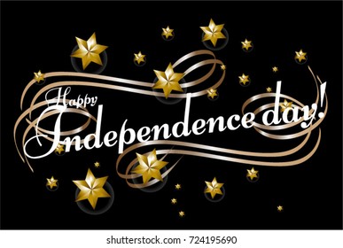 Happy Independence day, Beautiful greeting card poster