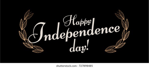 Happy Independence Day, Beautiful greeting card poster