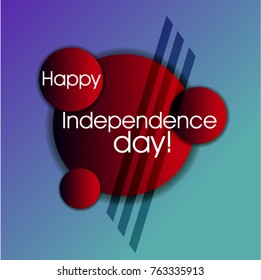 Happy Independence day, Beautiful greeting card poster
