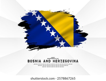 Happy Independence Day, bosnia and herzegovina, bosnia and herzegovina flag