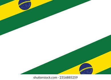 Happy Independence Day Brazil 7th September Background Design With Text Space Area.