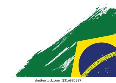 Happy Independence Day Brazil 7th September Background Design With Text Space Area.