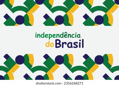 happy independence day brazil 7th September design. vector illustration