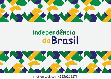 happy independence day brazil 7th September design. vector illustration