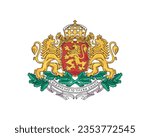Happy Independence day, Bulgaria Independence day, Bulgaria, Bulgaria map, 22 September, 22nd September, Independence Day, National Day, Lions, Icon, Lions facing eachother, Royal Lion illustration