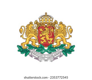 Happy Independence day, Bulgaria Independence day, Bulgaria, Bulgaria map, 22 September, 22nd September, Independence Day, National Day, Lions, Icon, Lions facing eachother, Royal Lion illustration