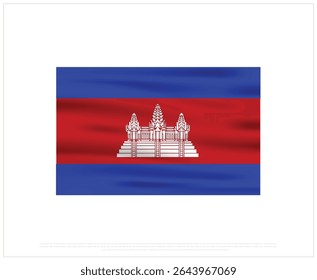 Happy Independence day, Cambodia Independence day, Cambodia, Cambodia Flag, 9 November, 9th November, Independence Day, National Day, National Flag, Icon, Vector Design Typographic Design