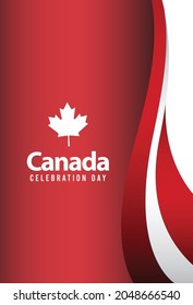 Happy independence day of canada. template, background. Vector illustration