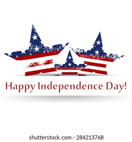 Happy independence day card United States of America, 4 th of July,