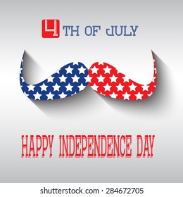  Happy independence day card United States of America, 4 th of July.