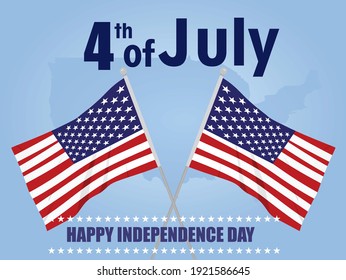 Happy Independence day card. vector illustration