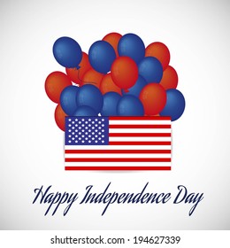 Happy Independence Day card (vector illustration)