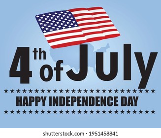 Happy Independence day card. vector illustration