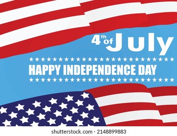 Happy Independence day card. vector illustration