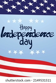 Happy Independence day card. vector illustration
