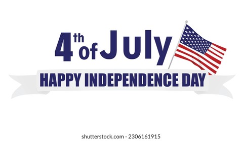Happy Independence day card. vector illustration