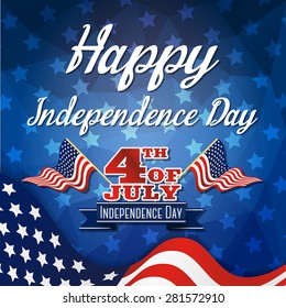 Happy independence day celebration greeting card