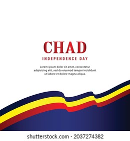 Happy independence day of Chad. template, background. Vector illustration