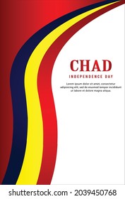Happy independence day of Chad. template, background. Vector illustration