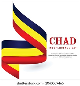 Happy independence day of Chad. template, background. Vector illustration