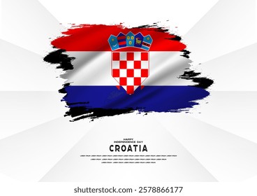 Happy Independence Day, Croatia, Croatia flag