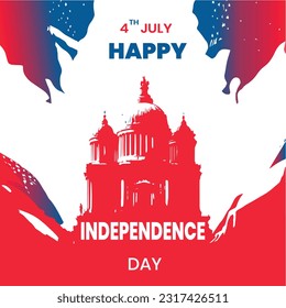 Happy Independence Day design templet