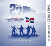 Happy Independence Day of Dominican Republic social media post free template