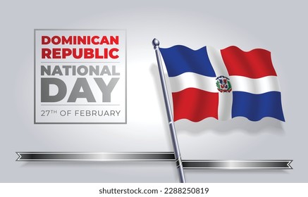 Happy independence day Dominican Republic Vector Template Design