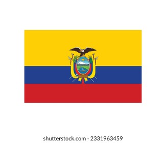 Happy Independence day Ecuador, Ecuador Independence day, Ecuador, Ecuador flag, 10th August, 10 August, National Day, Independence Day, Flat Flag vector illustration eps design creative idea icon
