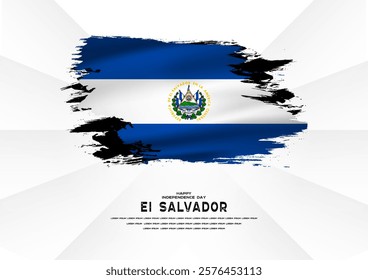 happy independence day ei salvador, ei salvador republic flag