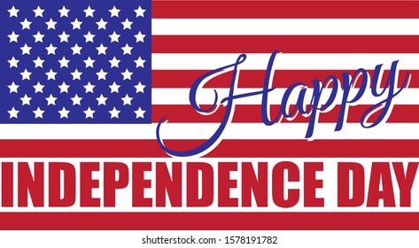 Happy Independence Day flag graphic