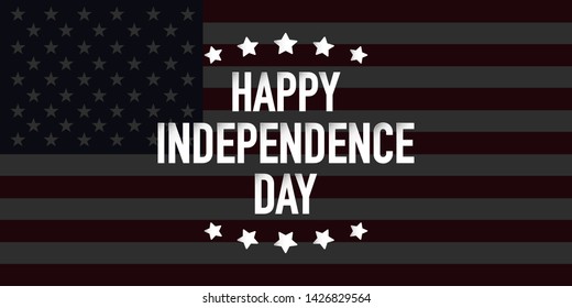 happy independence day fourth of july vector illustration