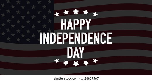 happy independence day fourth of july vector illustration