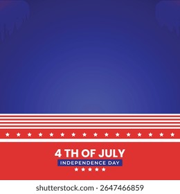 Happy independence day fourth july, United states of america day. Vector