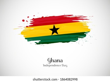 Schöner Unabhängigkeitstag in Ghana mit kreativem Hintergrund