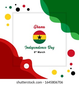 Happy Independence Day Ghana Vector Illustrator Template Design