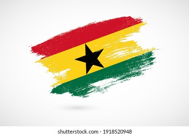 Schöner Unabhängigkeitstag in Ghana mit altmodischem Hintergrund