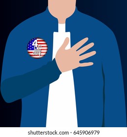 Happy independence day graphic design, Vector illustration