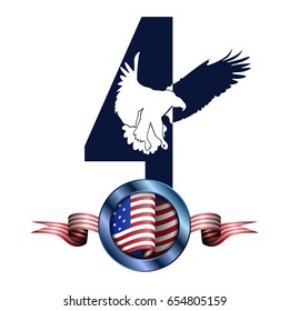 Happy independence day graphic design, Vector illustration
