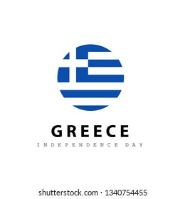 Happy Independence Day Greece Concept Vector Illustration Suitable For Greeting Card, Wallpaper, Background, Banner, Poster And Landing Page Website