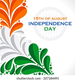 happy independence day greeting background vector