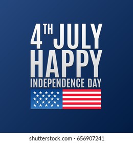 Happy Independence day greeting banner. 4 July. American holiday. Vector illustration for poster, brochure, news, design, sale