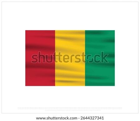Happy Independence day, Guinea Independence day, Guinea, Guinea Flag, 2 October, 2th October, Independence Day, National Day, National Flag, Icon