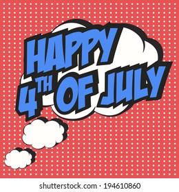 happy independence day, illustration vector format