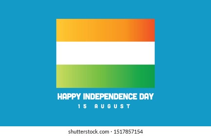 Happy Independence Day India 15 August Minimalist Poster